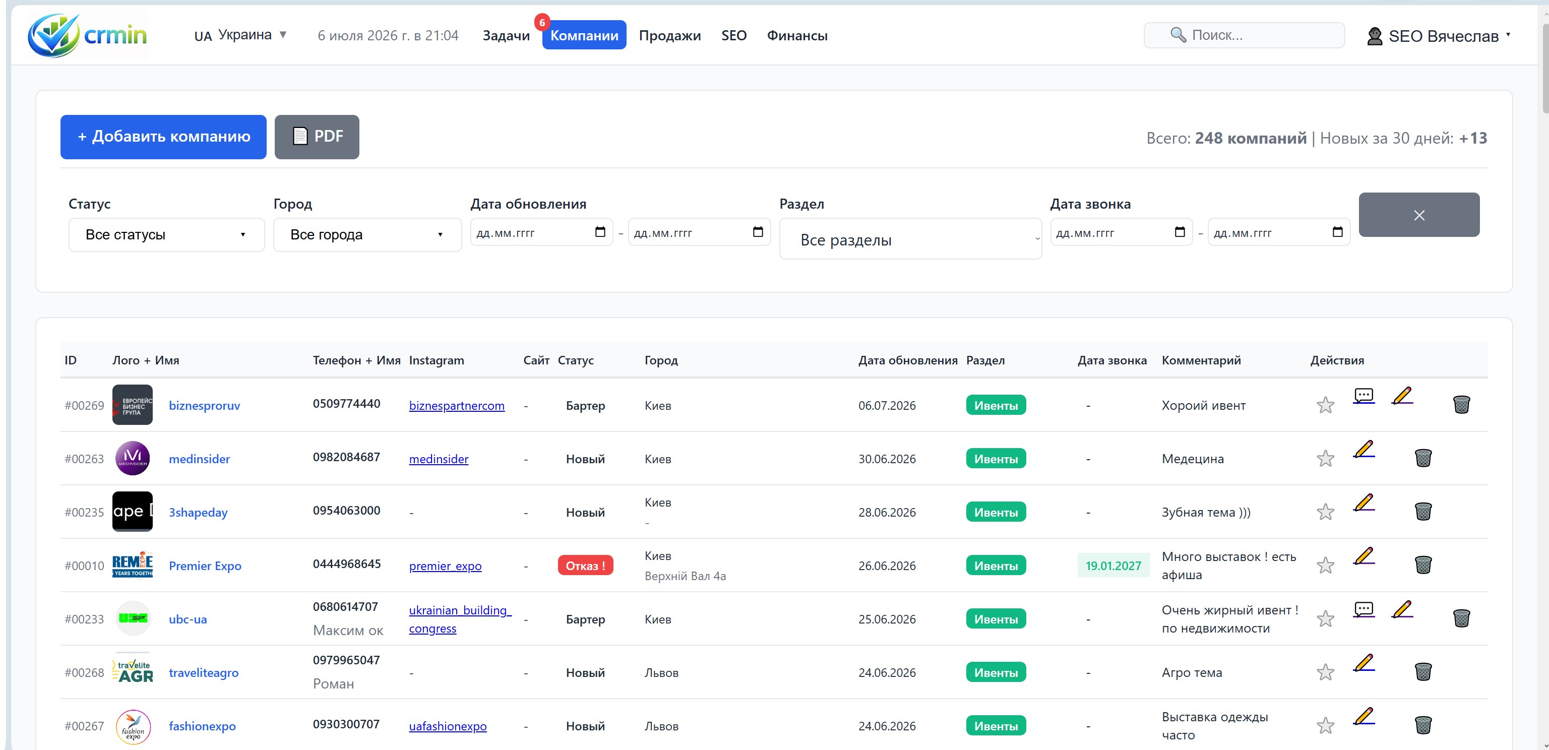 Власна CRM-система для бізнесу | crmin