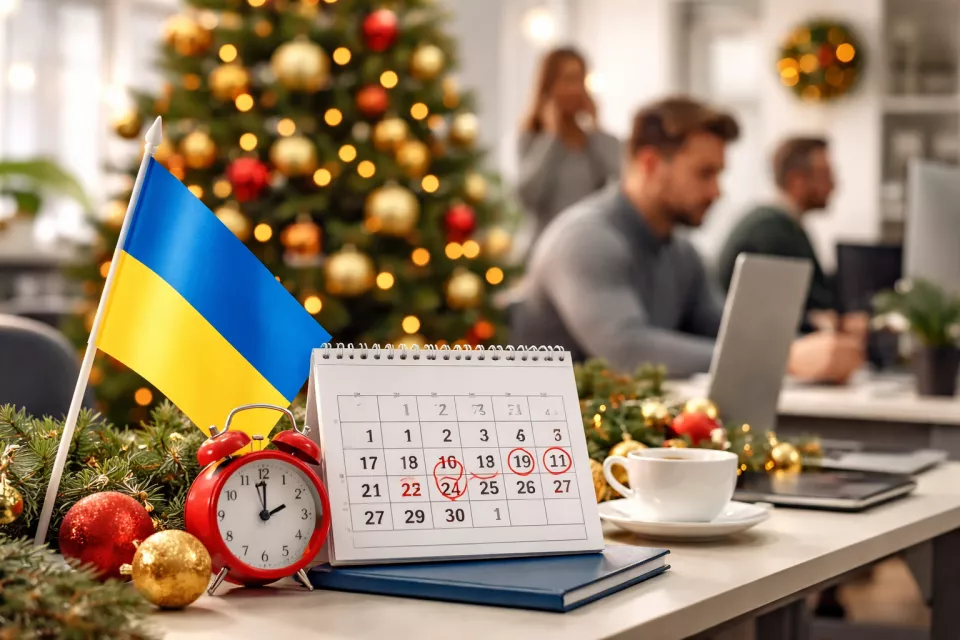 Вихідних на зимові свята в Україні не буде: 24, 25 і 31 грудня та 1 січня — робочі дні