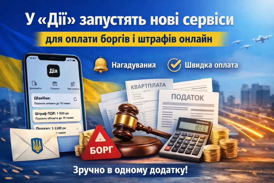 📱 У Дія запустять нові сервіси для оплати боргів і фінансових зобов’язань