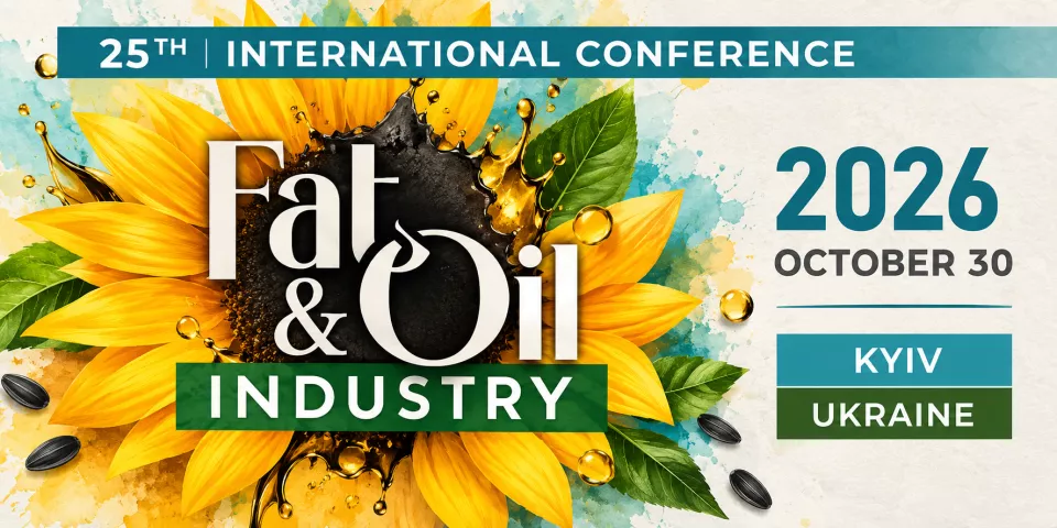 Fat & Oil Industry 2026 — міжнародна конференція олійно-жирової галузі
