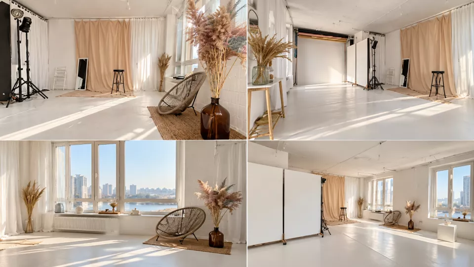 White Room 111 — мінімалістична фотостудія з панорамним видом 